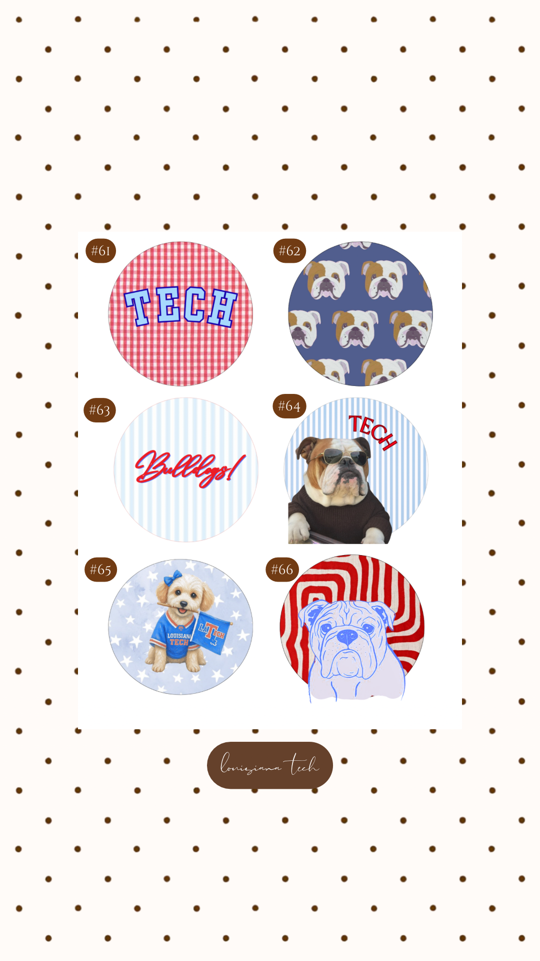 LA TECH GAMEDAY BUTTON