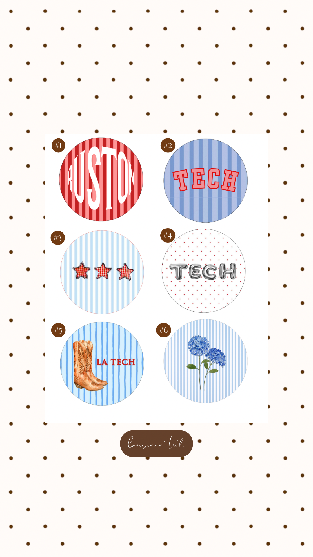 LA TECH GAMEDAY BUTTON