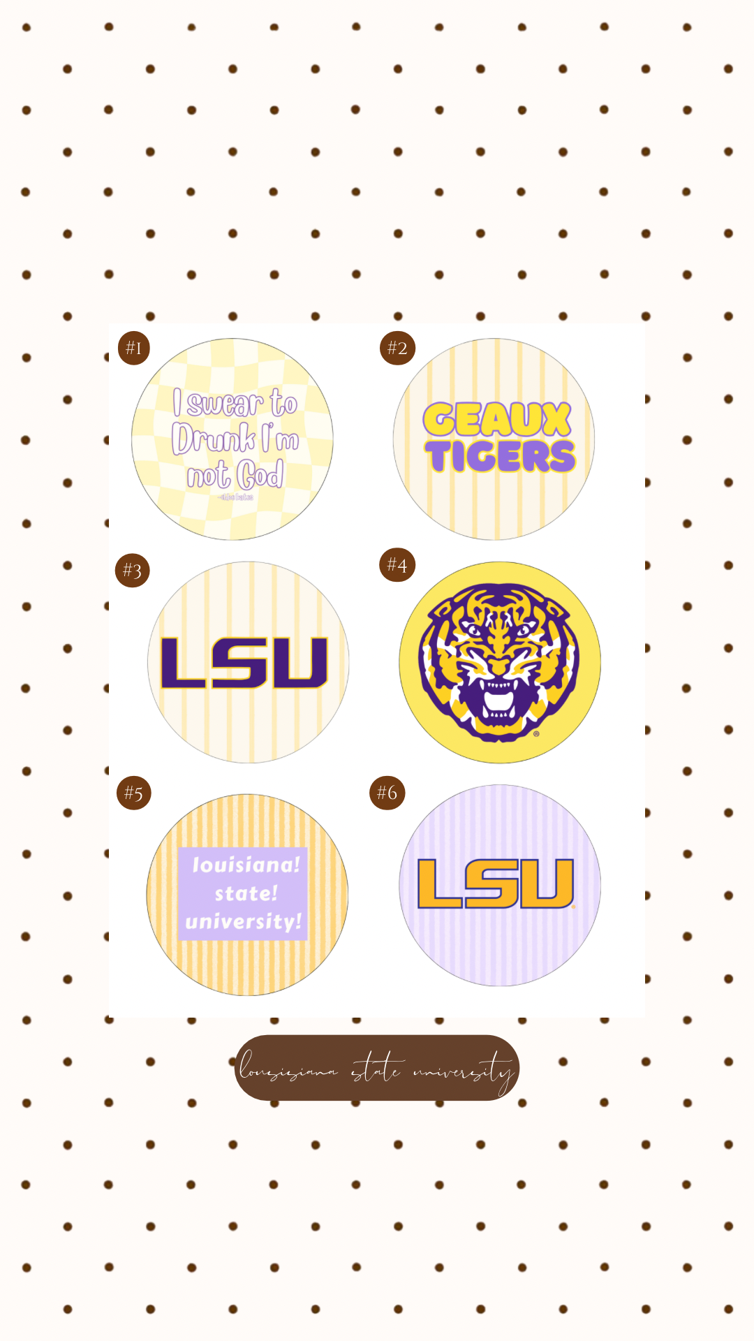 LSU GAMEDAY BUTTON