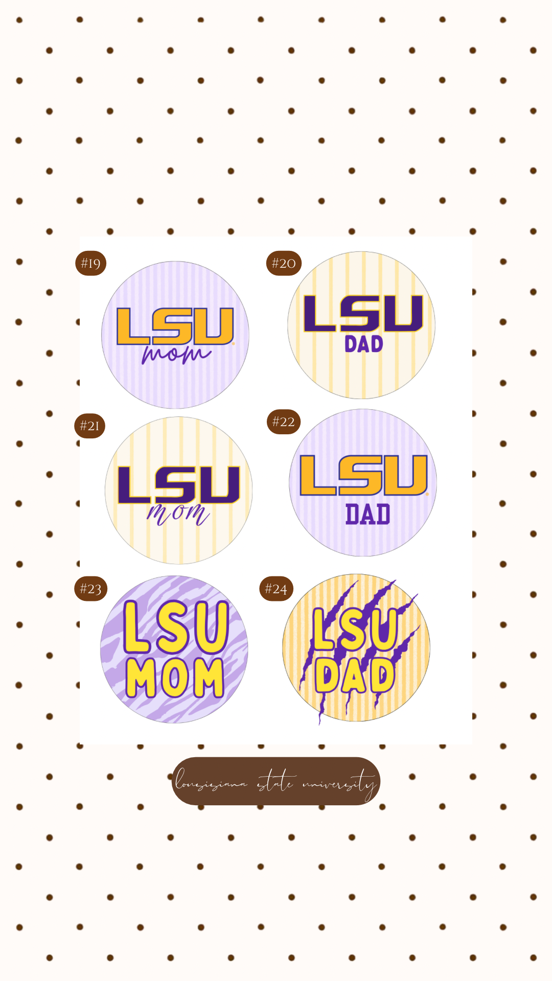 LSU GAMEDAY BUTTON