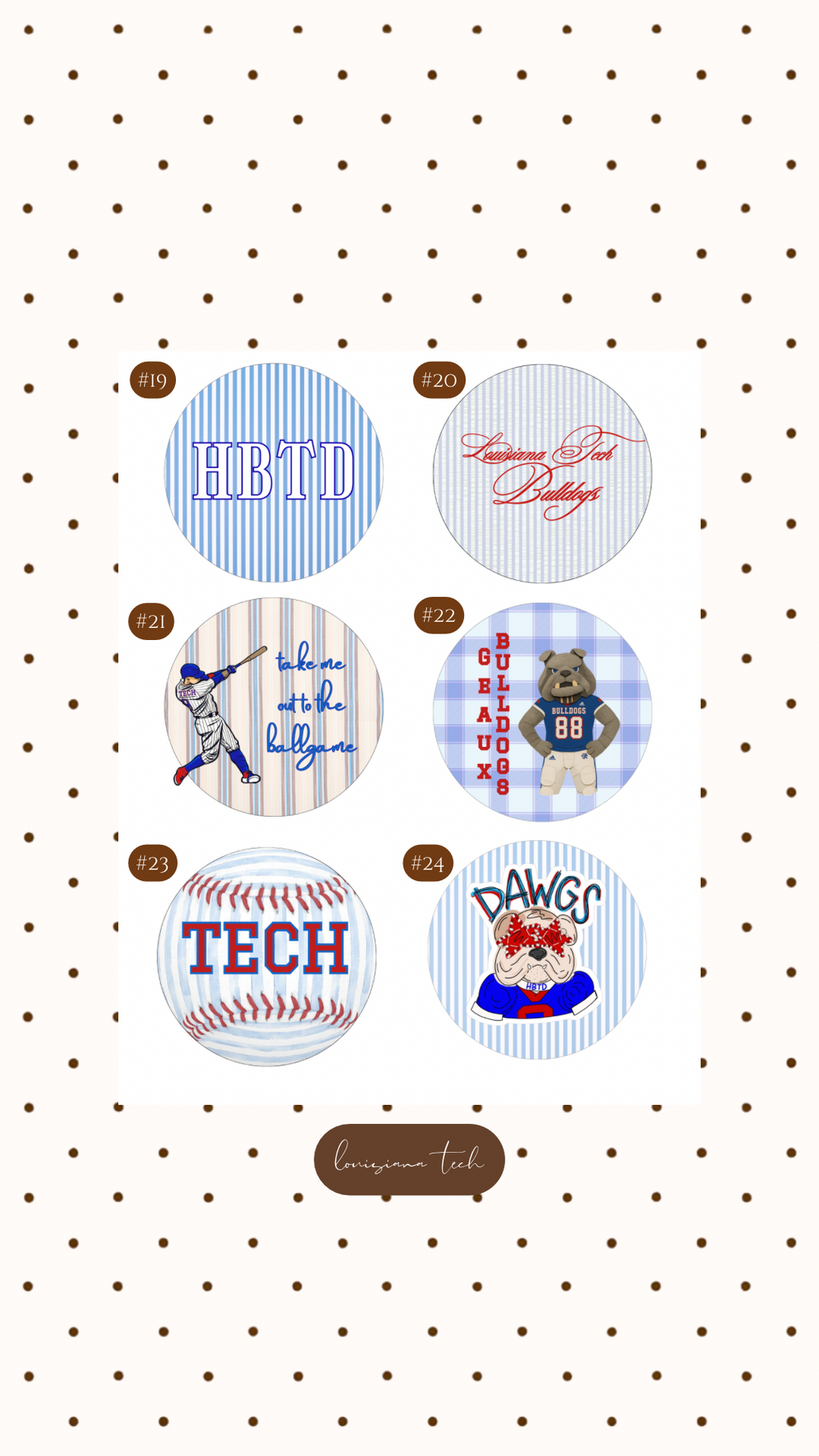 LA TECH GAMEDAY BUTTON