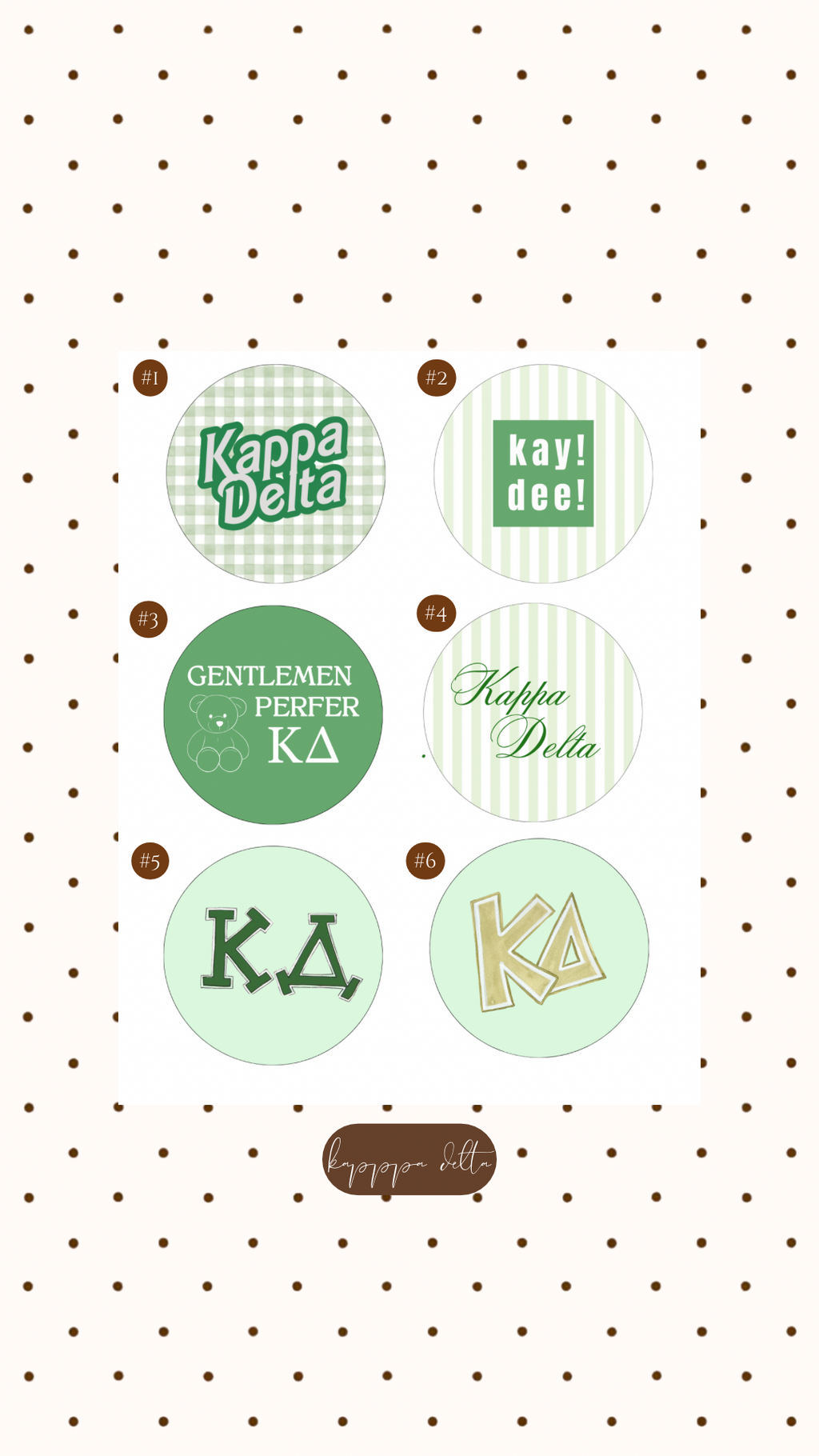 KAPPA DELTA BUTTON