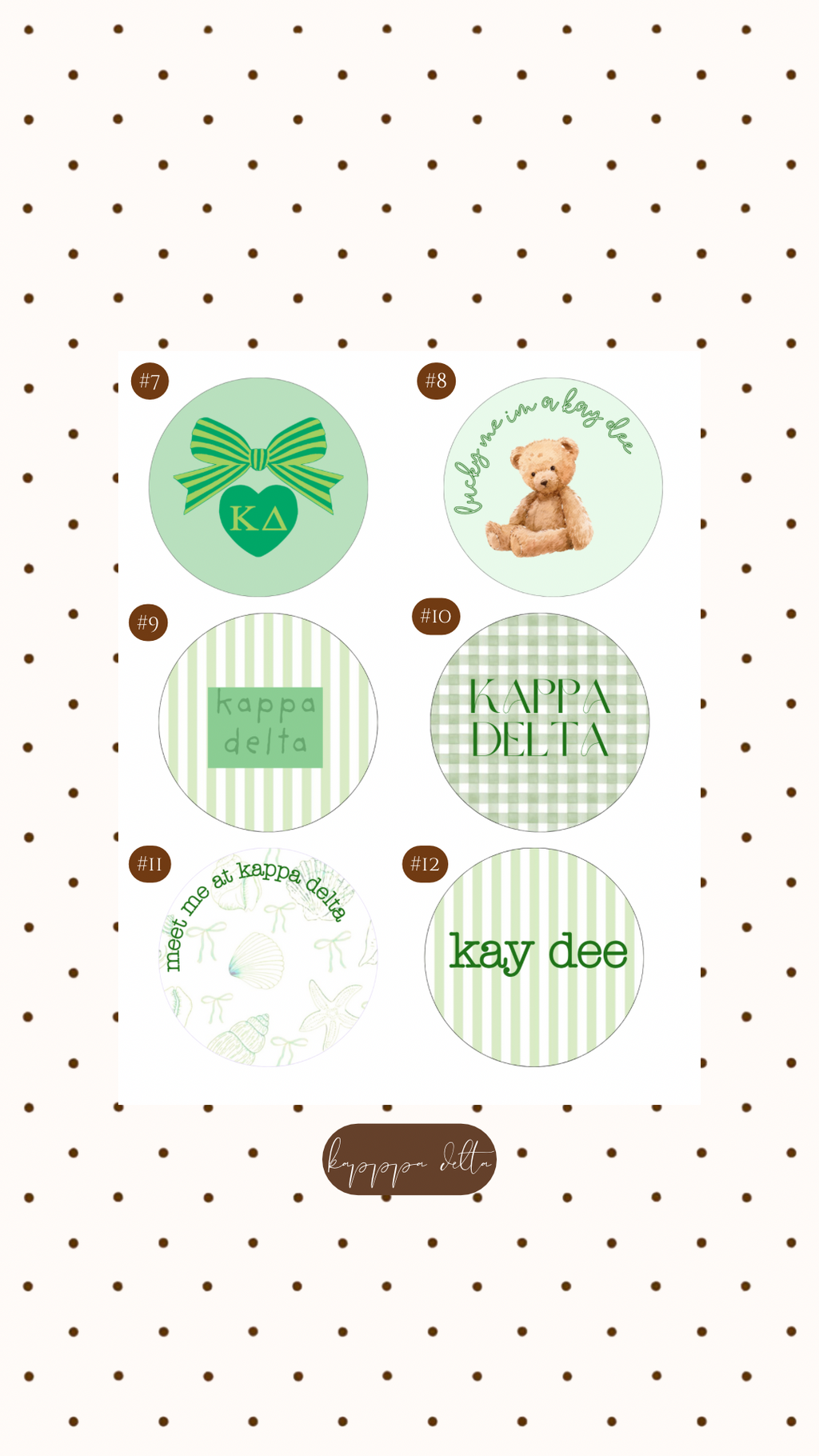 KAPPA DELTA BUTTON