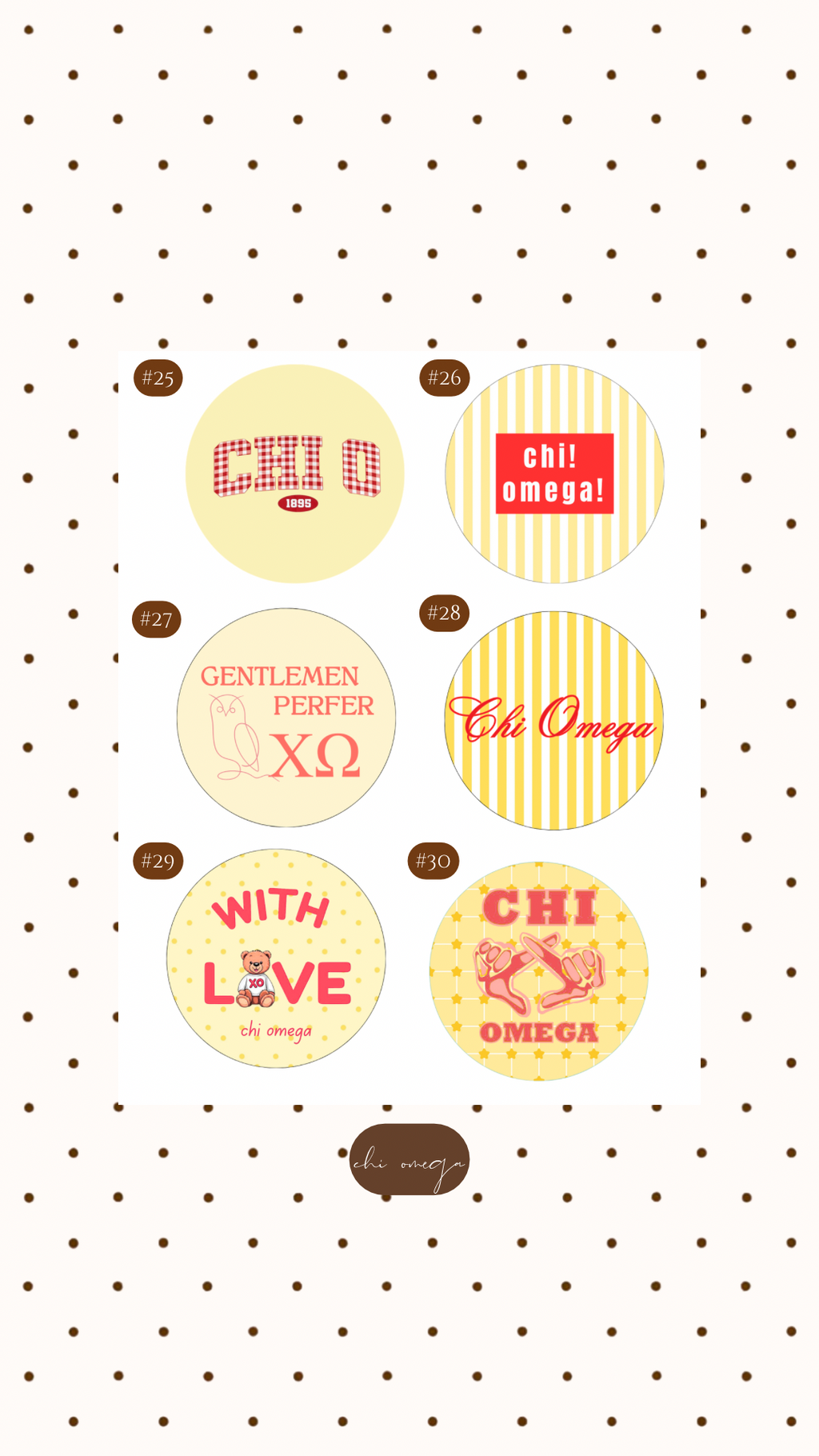 CHI O BUTTON