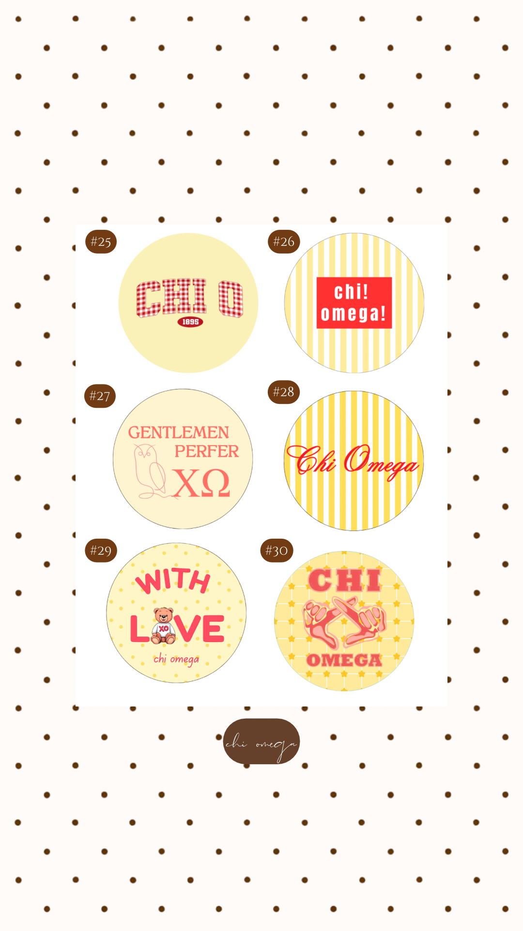 CHI O BUTTON