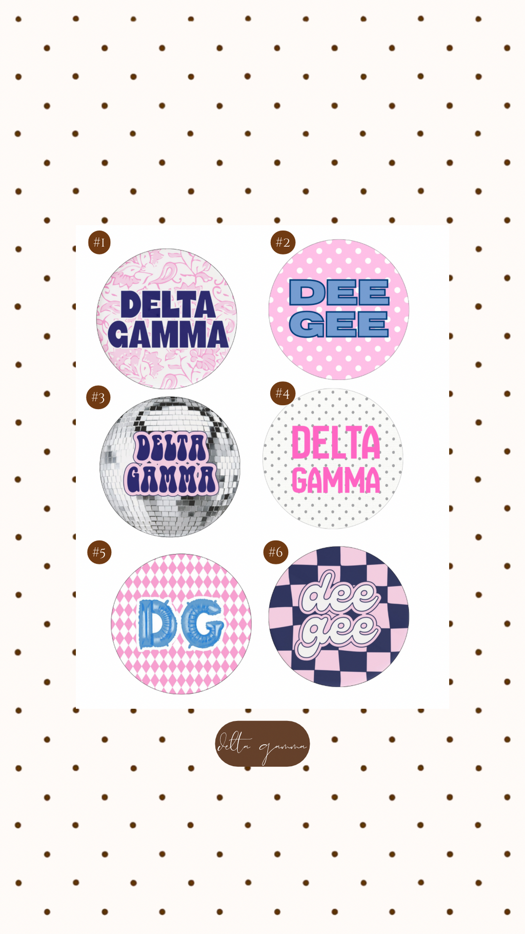 DELTA GAMMA BUTTON