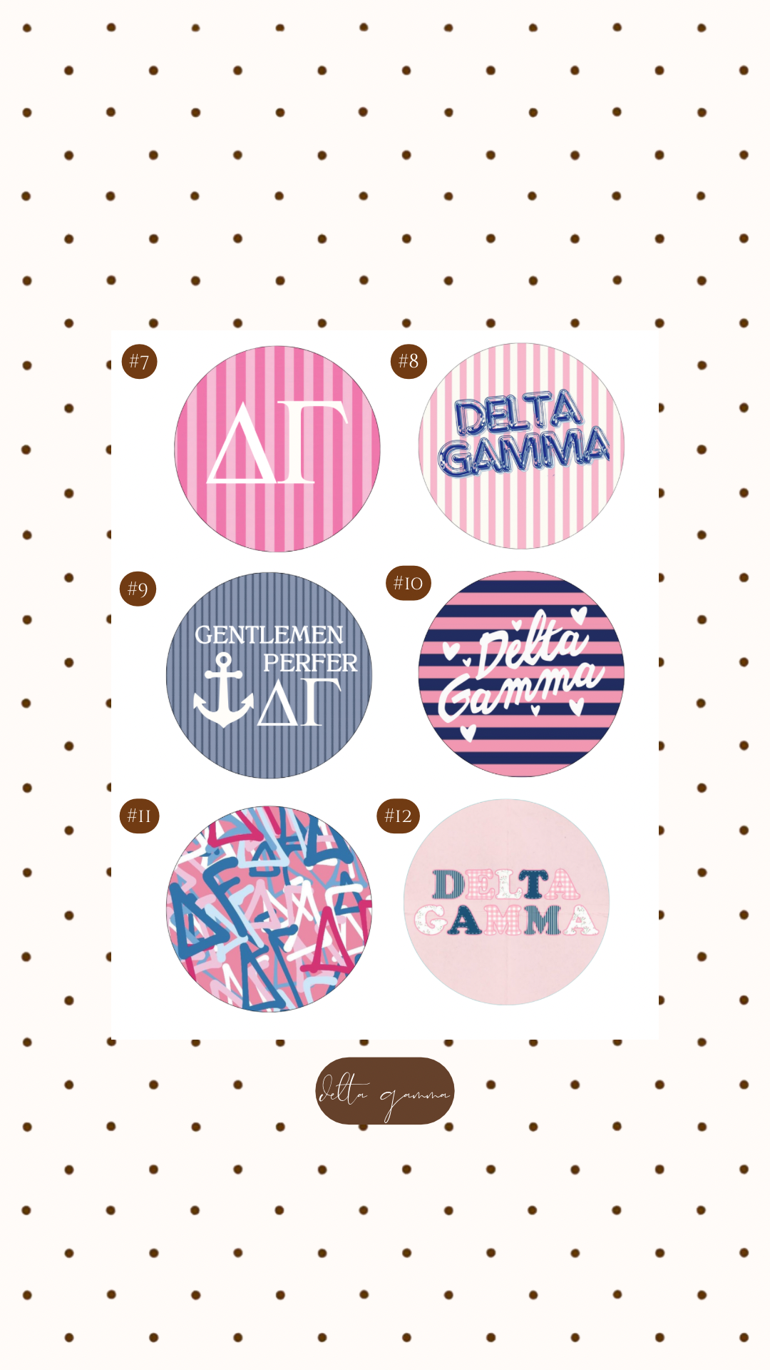 DELTA GAMMA BUTTON