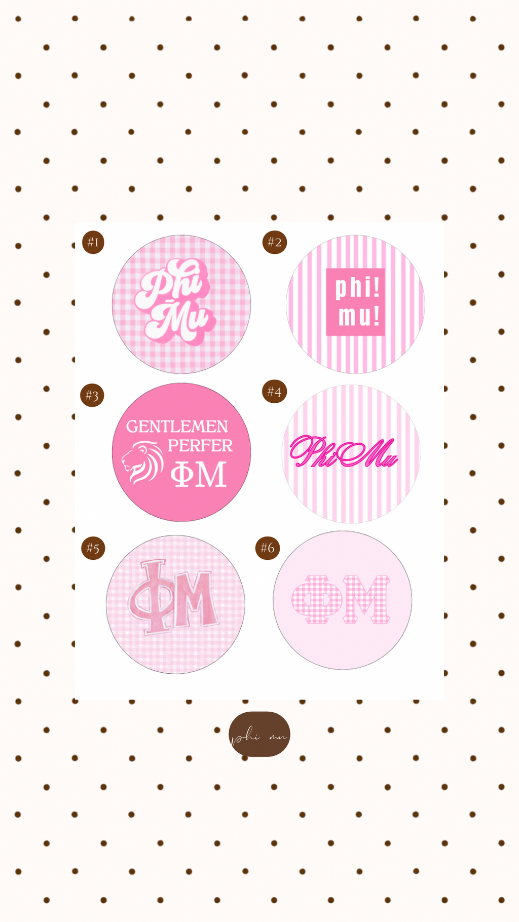 PHI MU BUTTON