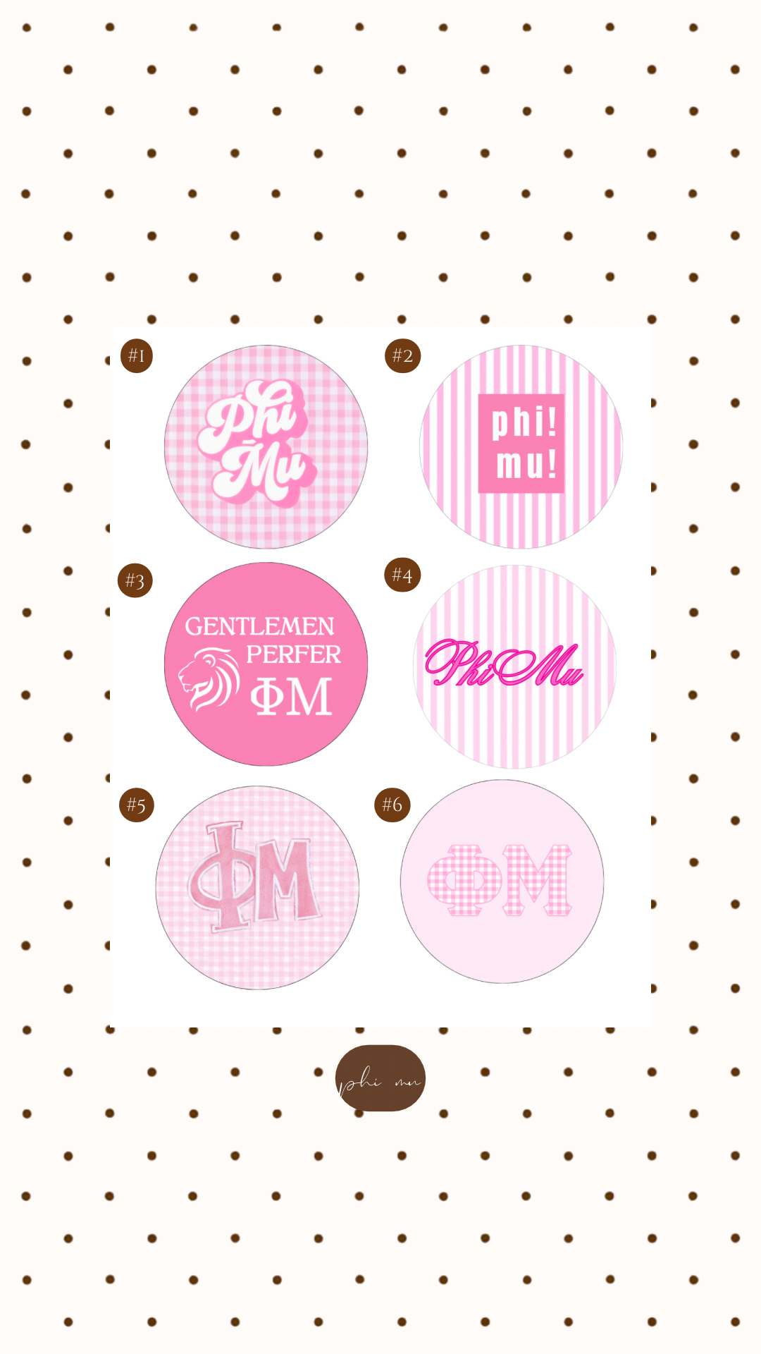 PHI MU BUTTON