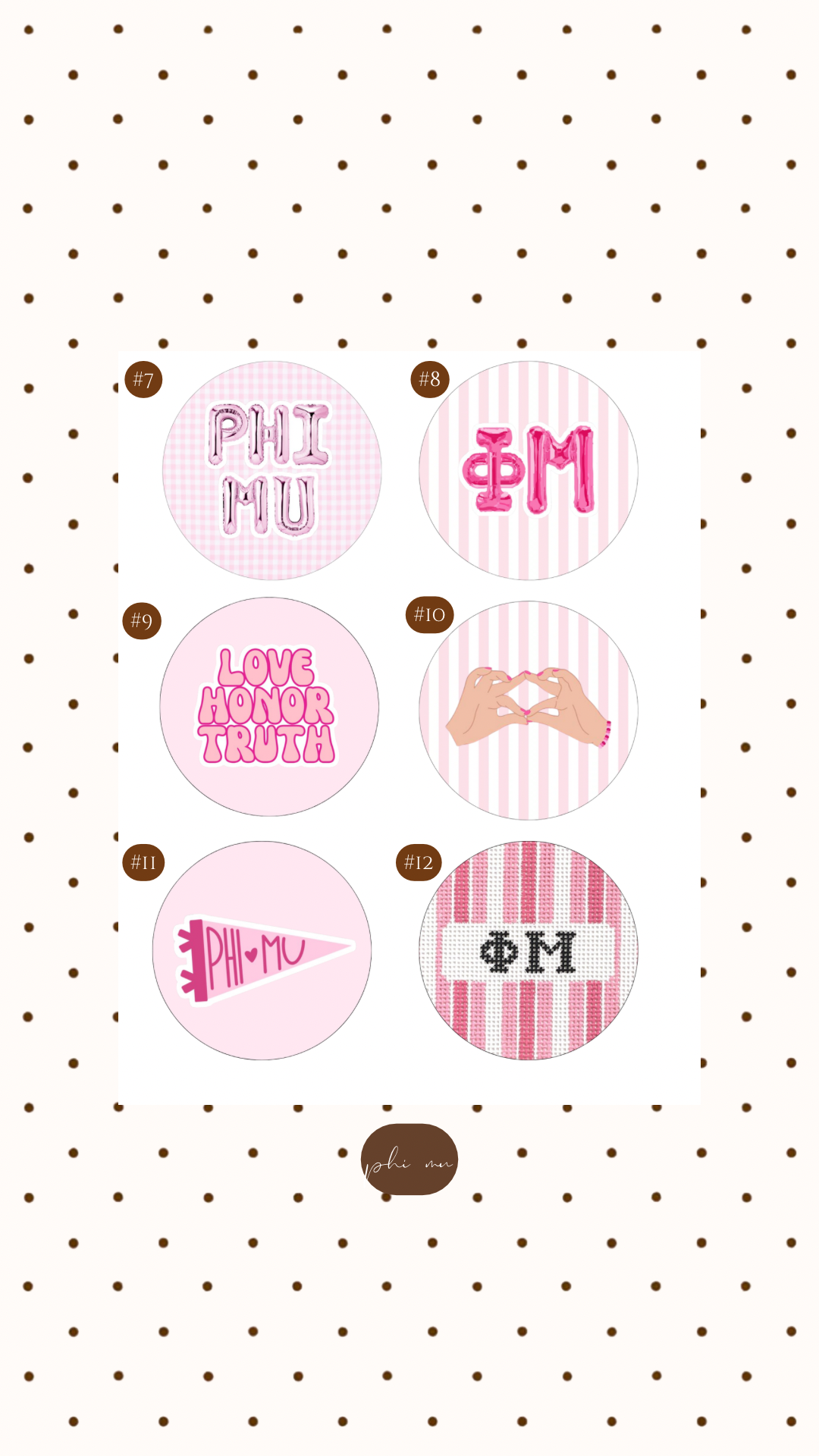 PHI MU BUTTON