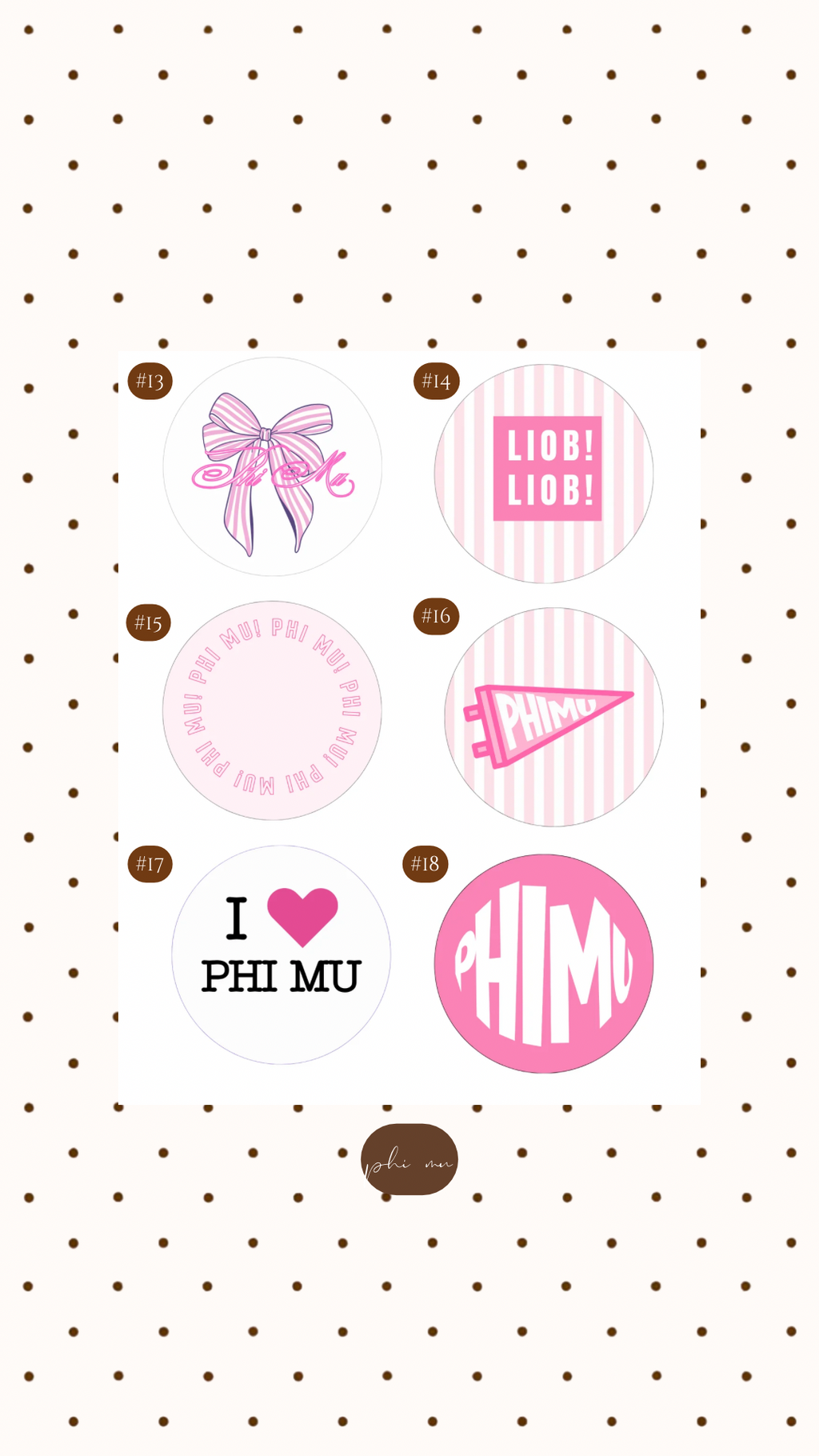 PHI MU BUTTON