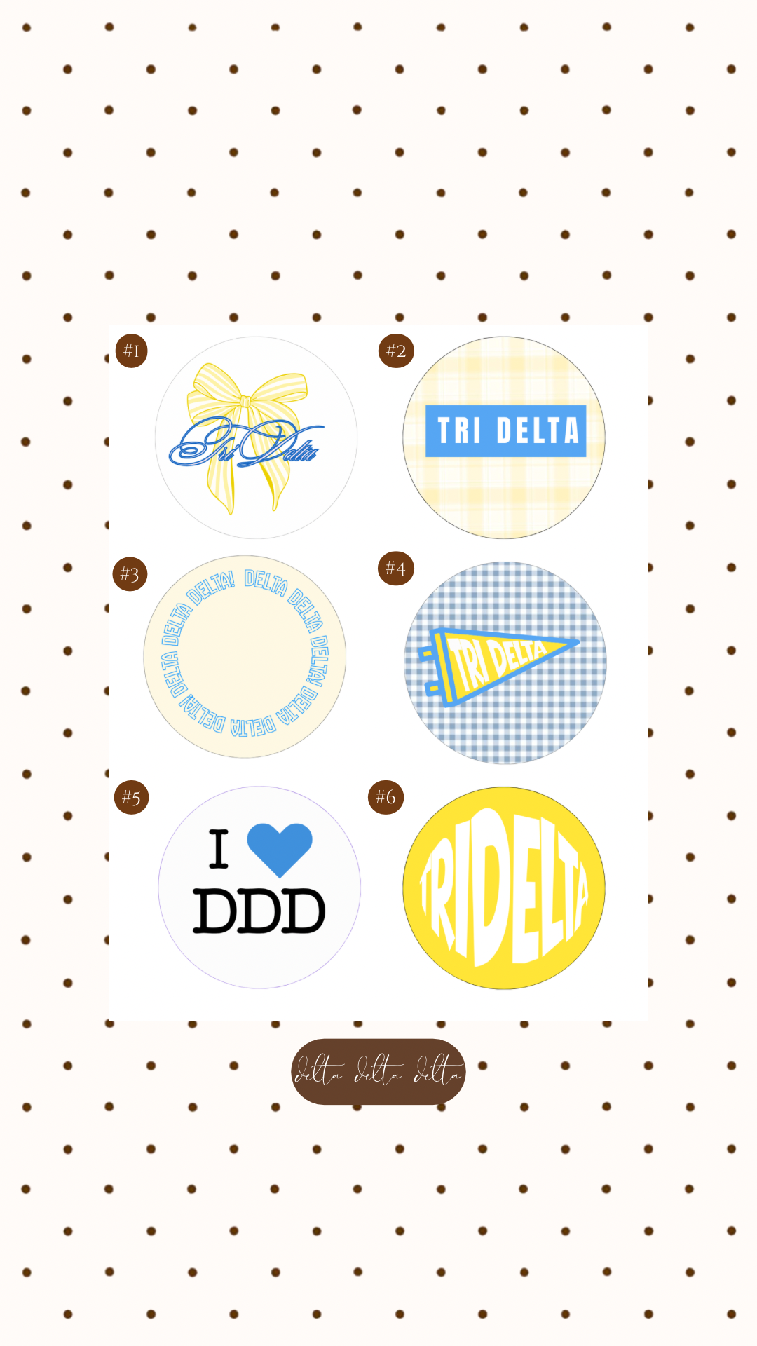 TRI DELTA BUTTON