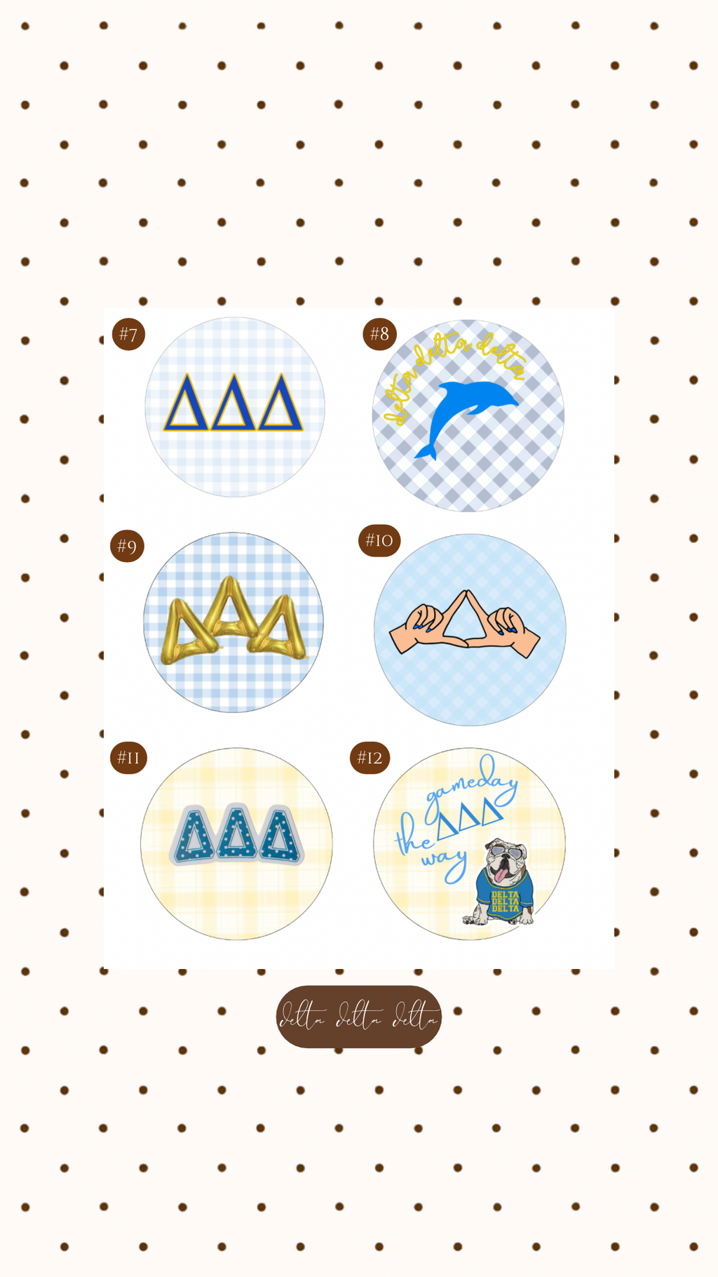 TRI DELTA BUTTON