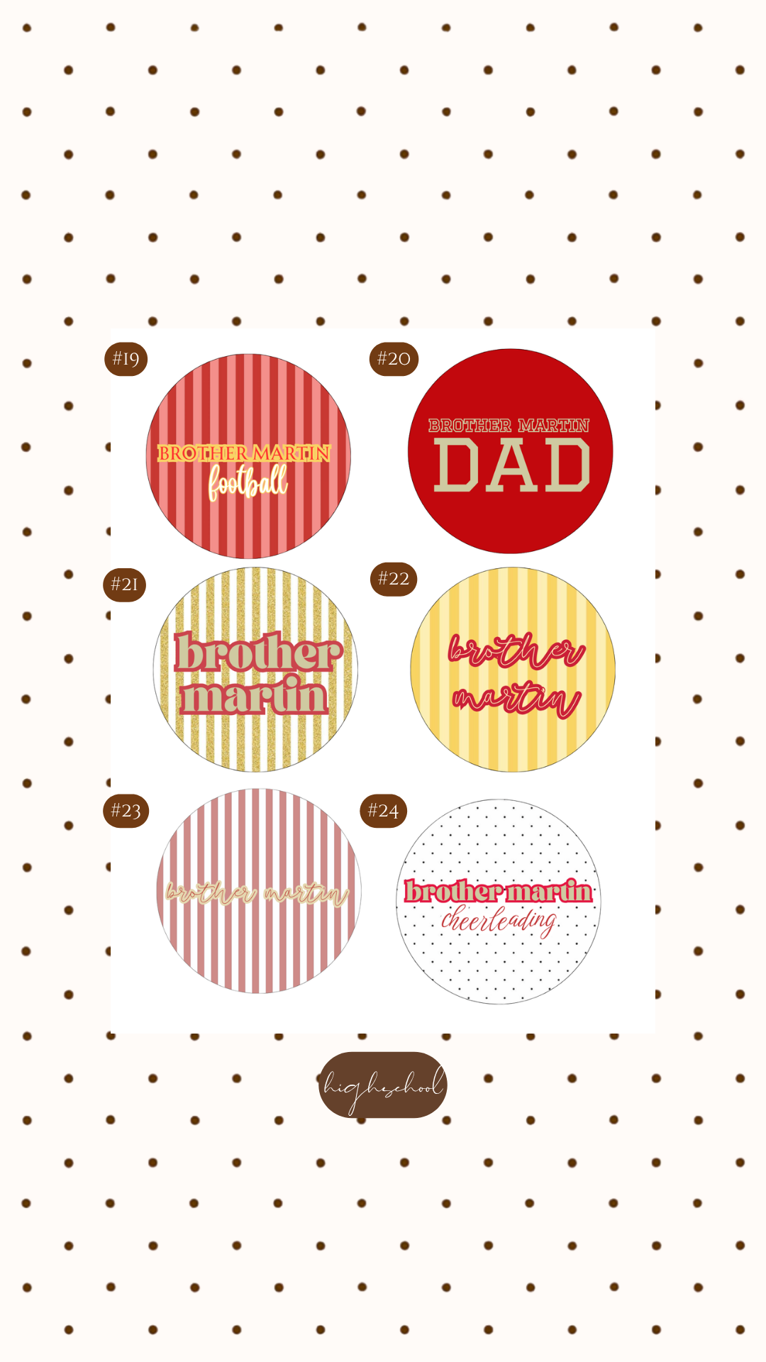 BROTHER MARTIN BUTTONS