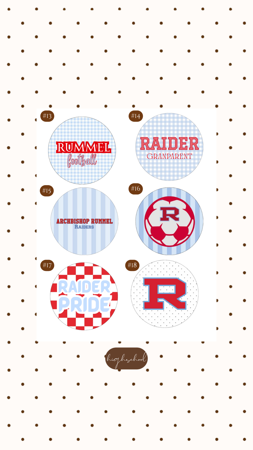 RUMMEL BUTTONS