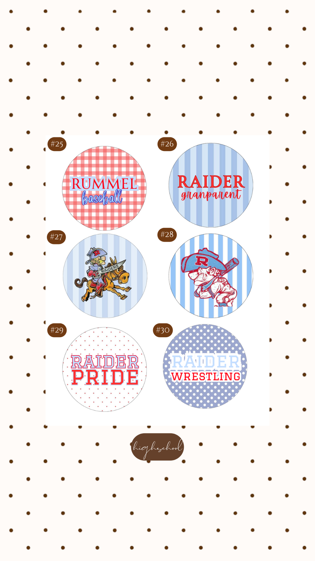 RUMMEL BUTTONS