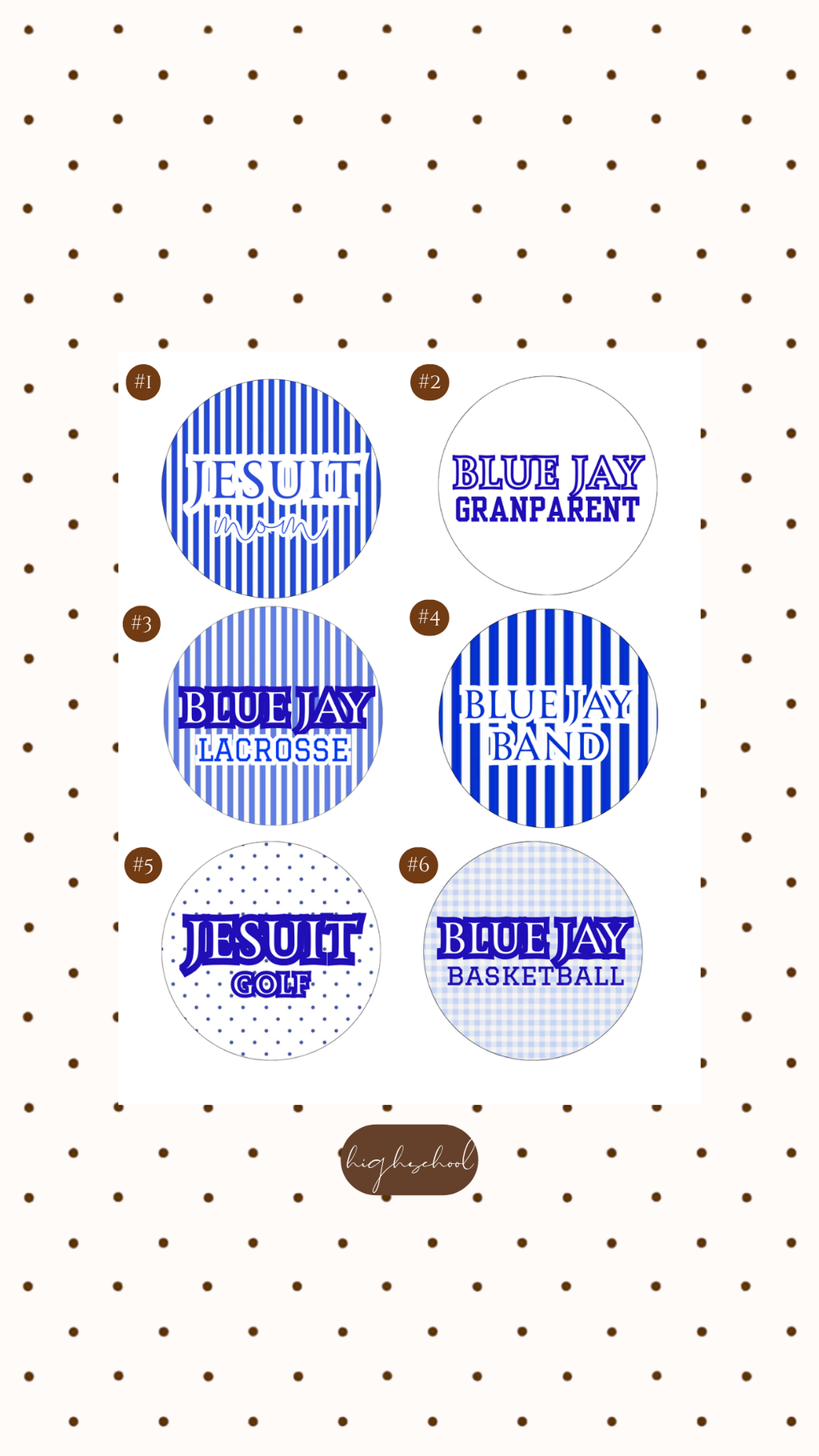 JESUIT BUTTONS