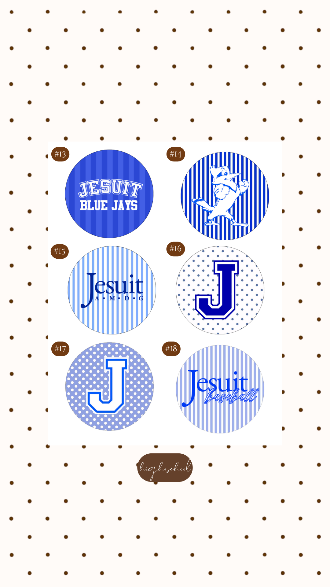 JESUIT BUTTONS