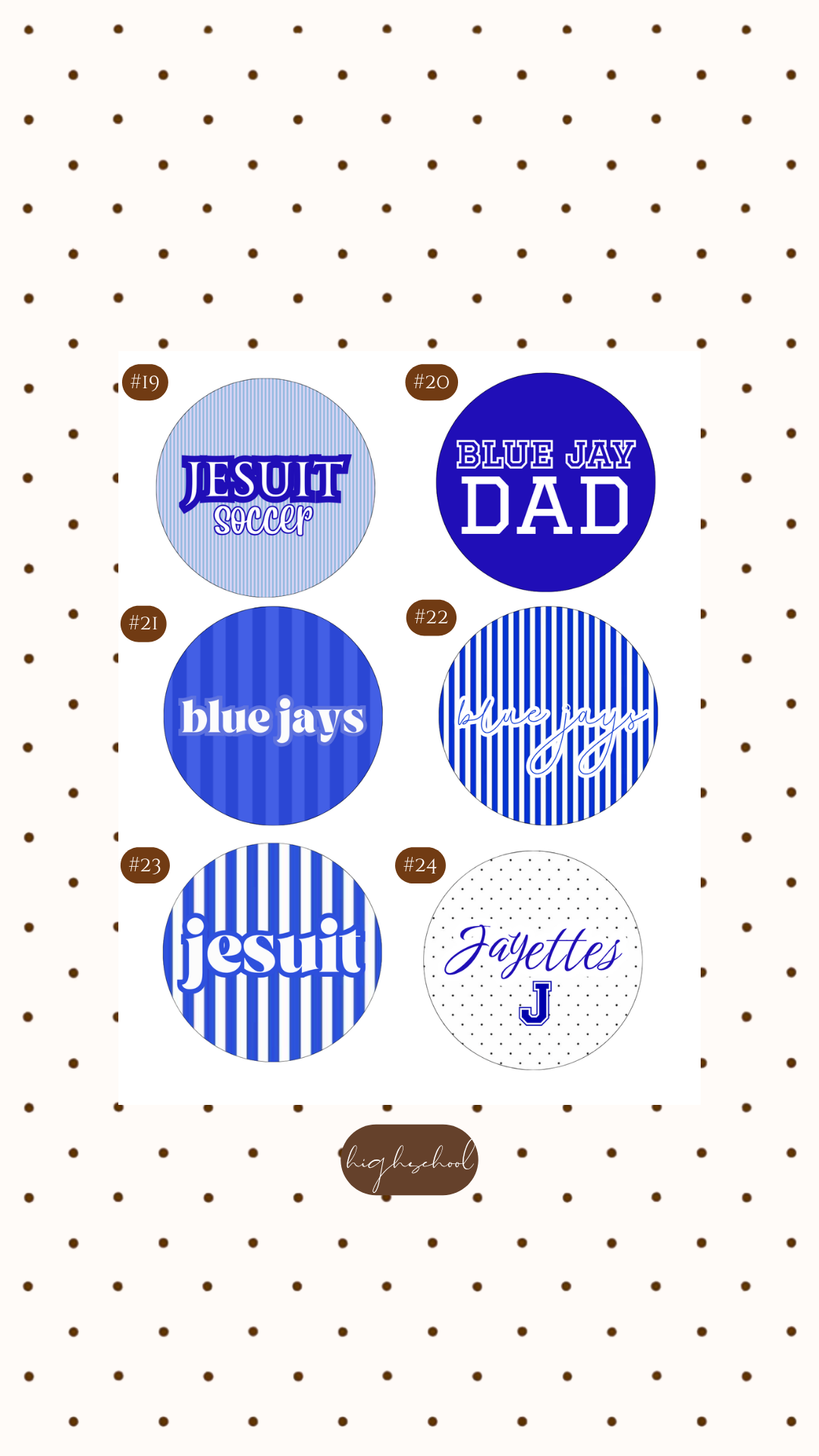JESUIT BUTTONS