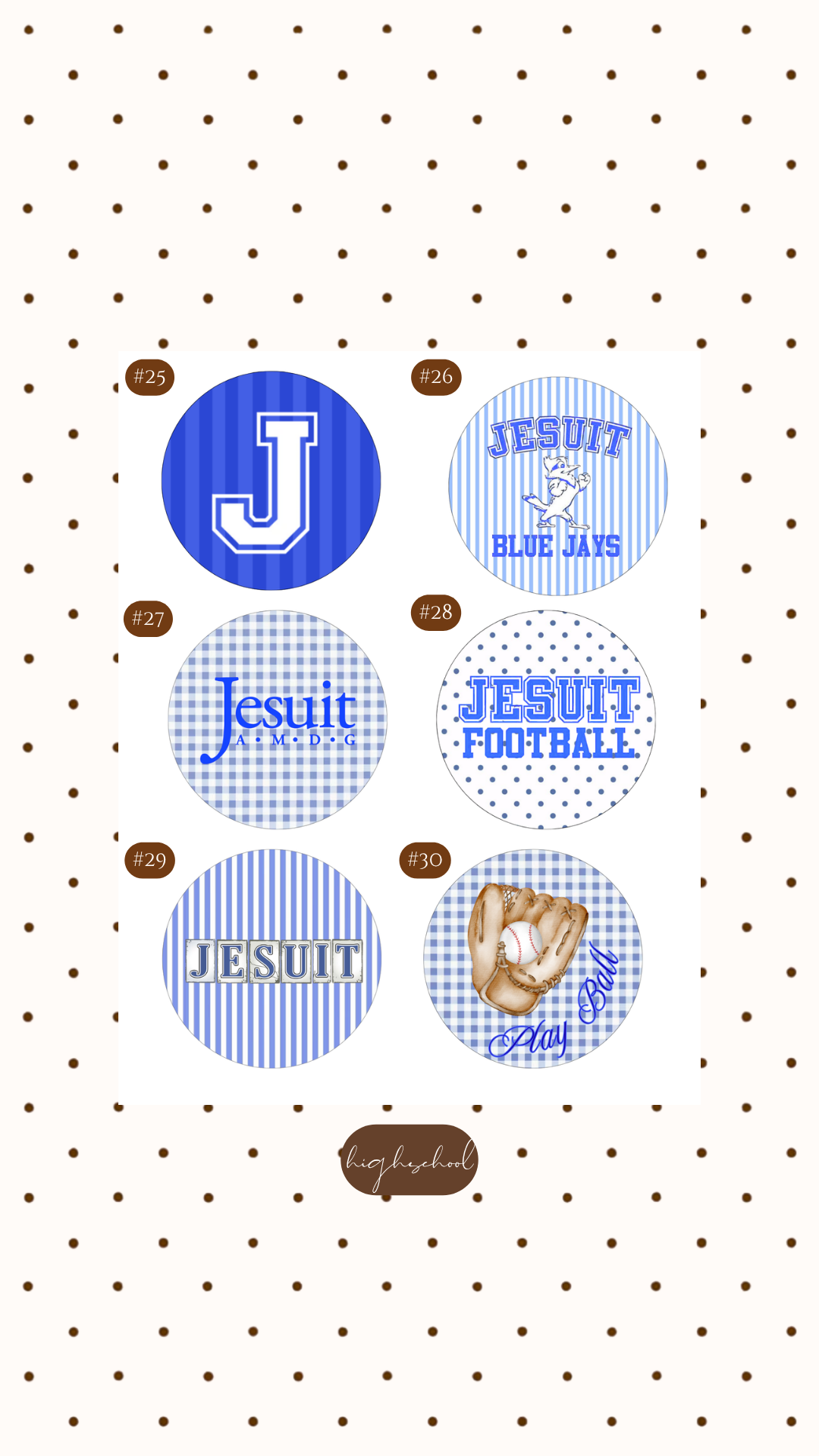 JESUIT BUTTONS